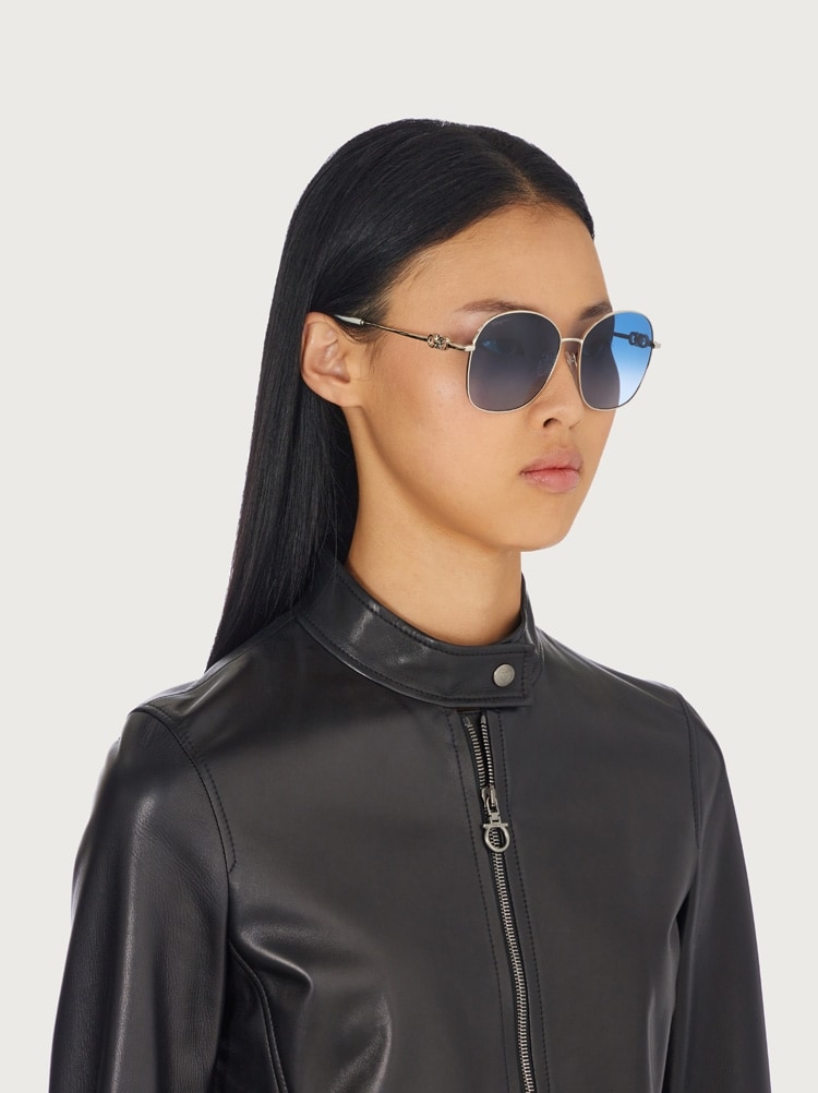 Geometric frame sunglasses Gallery image 3