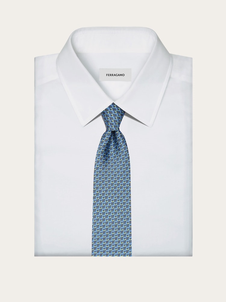 Sun print silk tie Gallery image 4