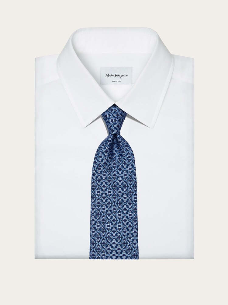 Corbata de seda estampado Círculo Gallery image 4