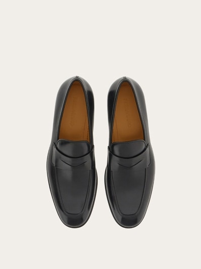 サンダル Ferragamo Gancini Black Leather Loafers 02C512735236 Ferragamo - Black Leather Gancini-Bit Mocassin Loafer