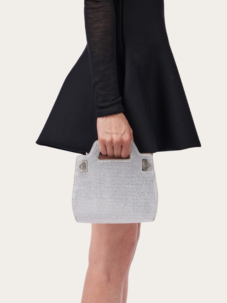 Wanda mini bag with crystals Gallery image 2