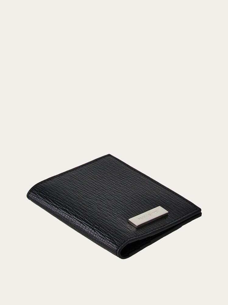 Credit card holder with custom metal plate