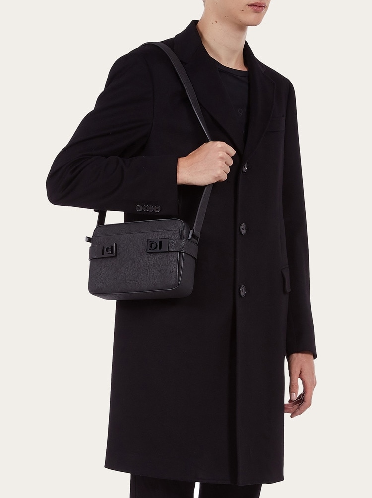 East-West crossbody bag with Gancini buckles Gallery image 2
