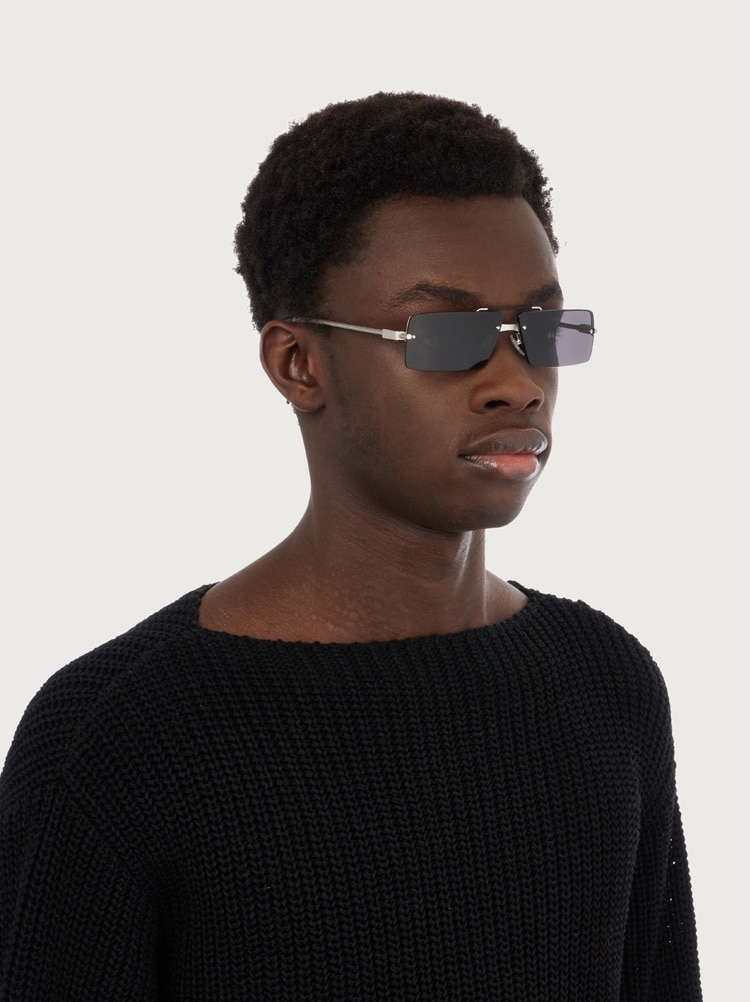 Rectangular frame sunglasses Gallery image 4