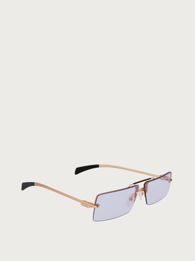 Rectangular frame sunglasses Gallery image 2