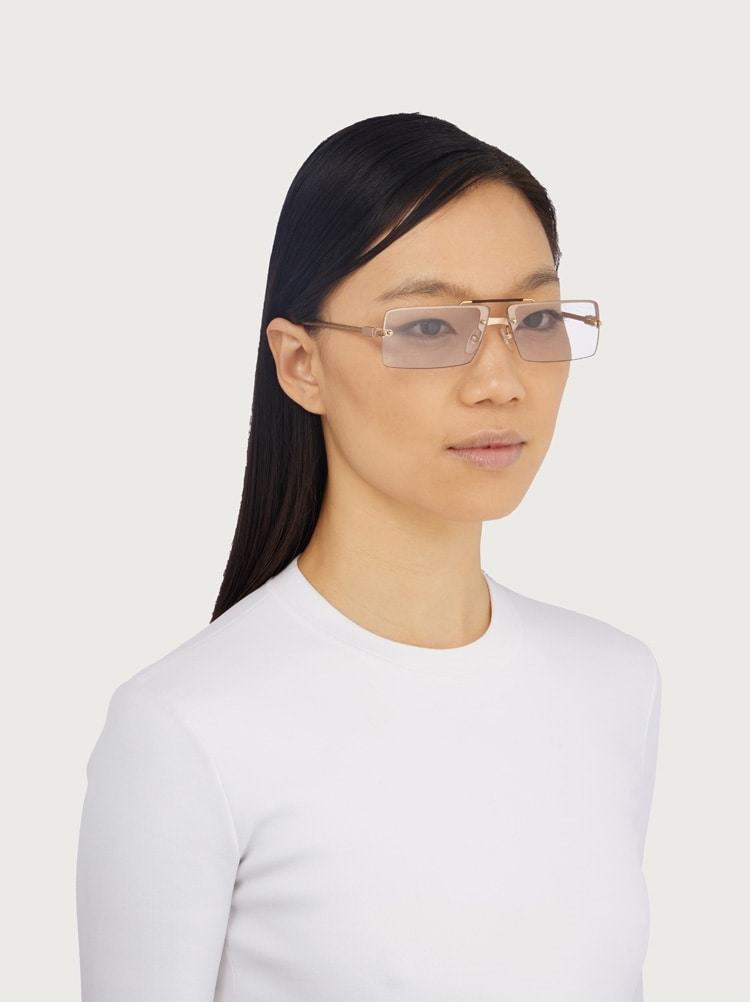 Rectangular frame sunglasses Gallery image 3