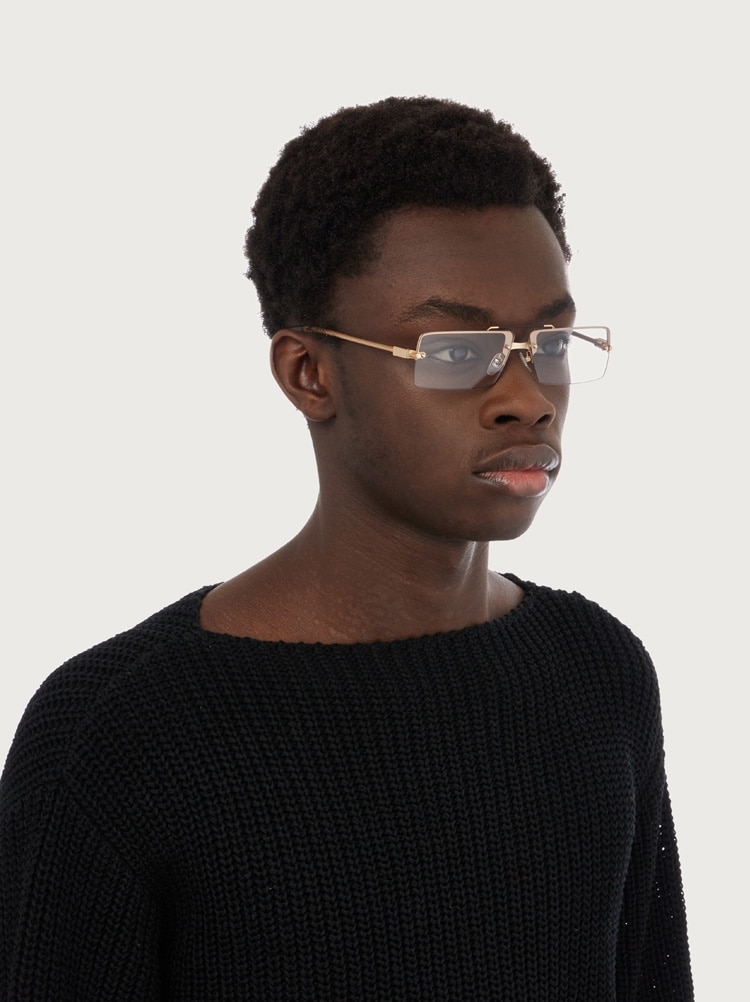 Rectangular frame sunglasses Gallery image 4