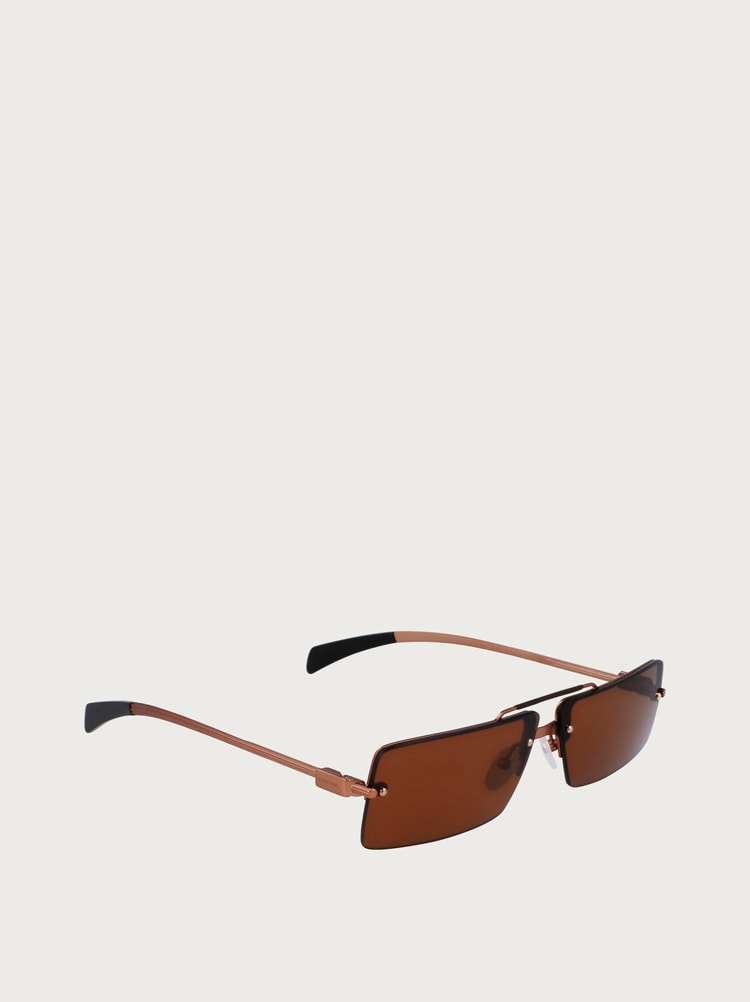 Rectangular frame sunglasses Gallery image 2