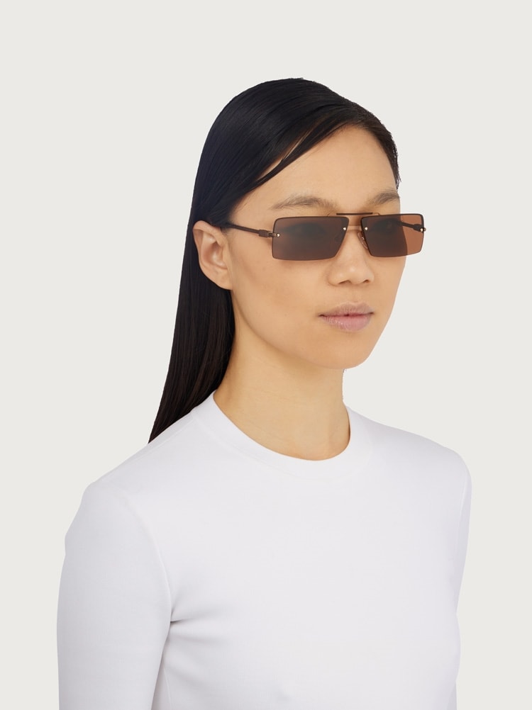 Rectangular frame sunglasses Gallery image 3