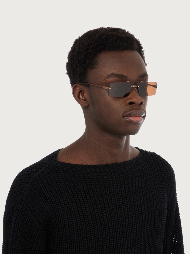 Rectangular frame sunglasses Gallery image 4