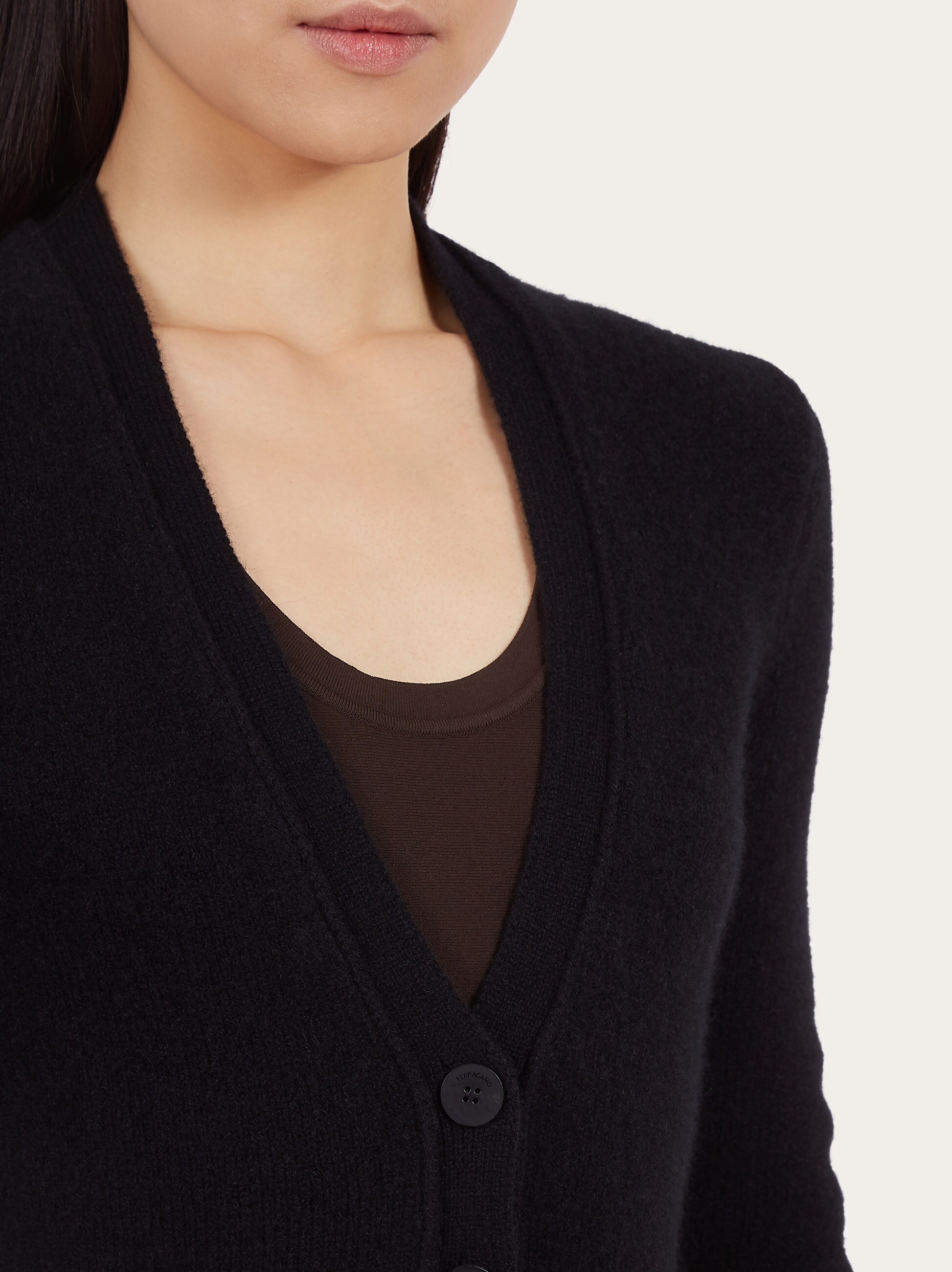 FERMO ニットカーディガン キラキラ カシミヤ