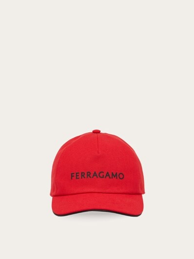 Baseball cap with signature - Men | Ferragamo