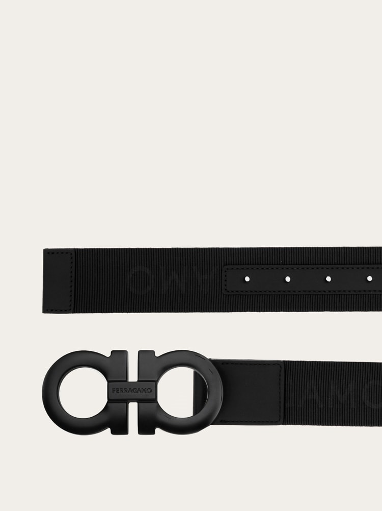 Fixed jacquard fabric Gancini belt Gallery image 2