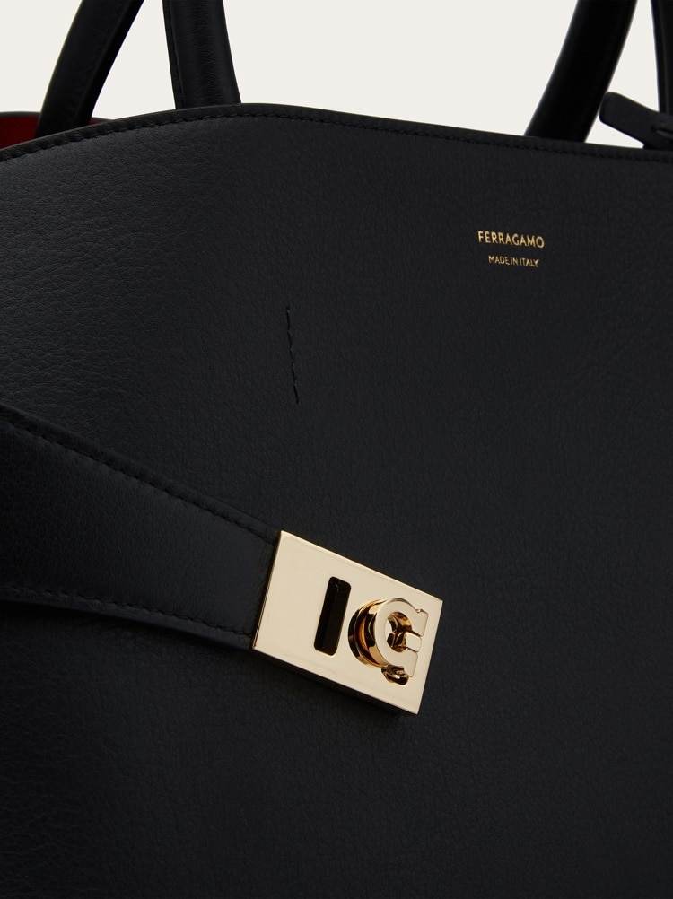 Hug バイカラー ハンドバッグ (L) Gallery image 8