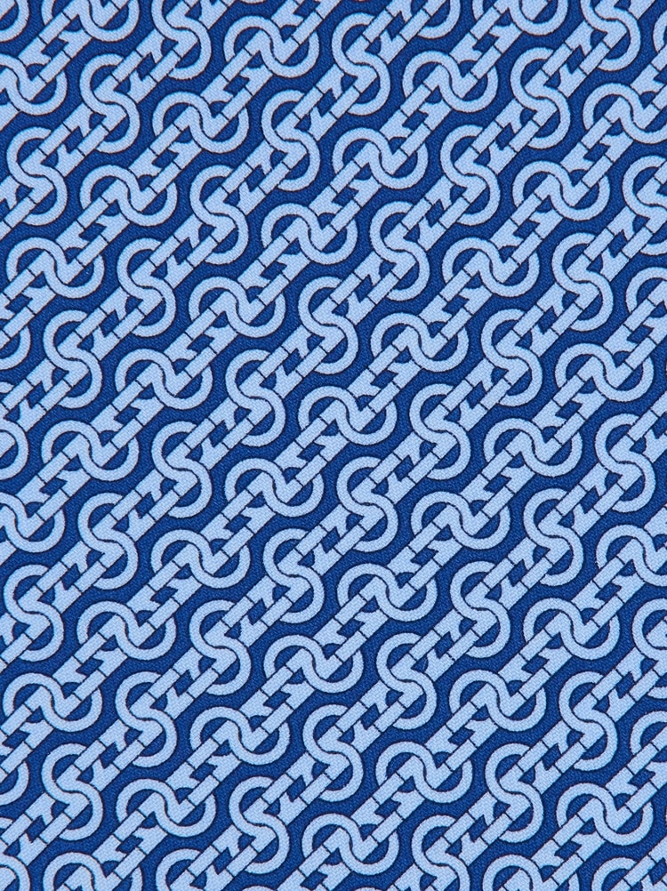 Cravatta in seta stampa Intreccio Gallery image 2
