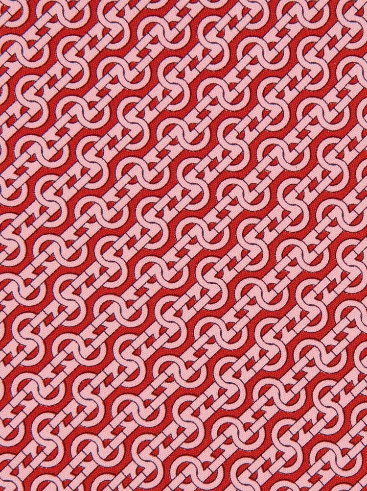 Woven print silk tie Gallery image 2