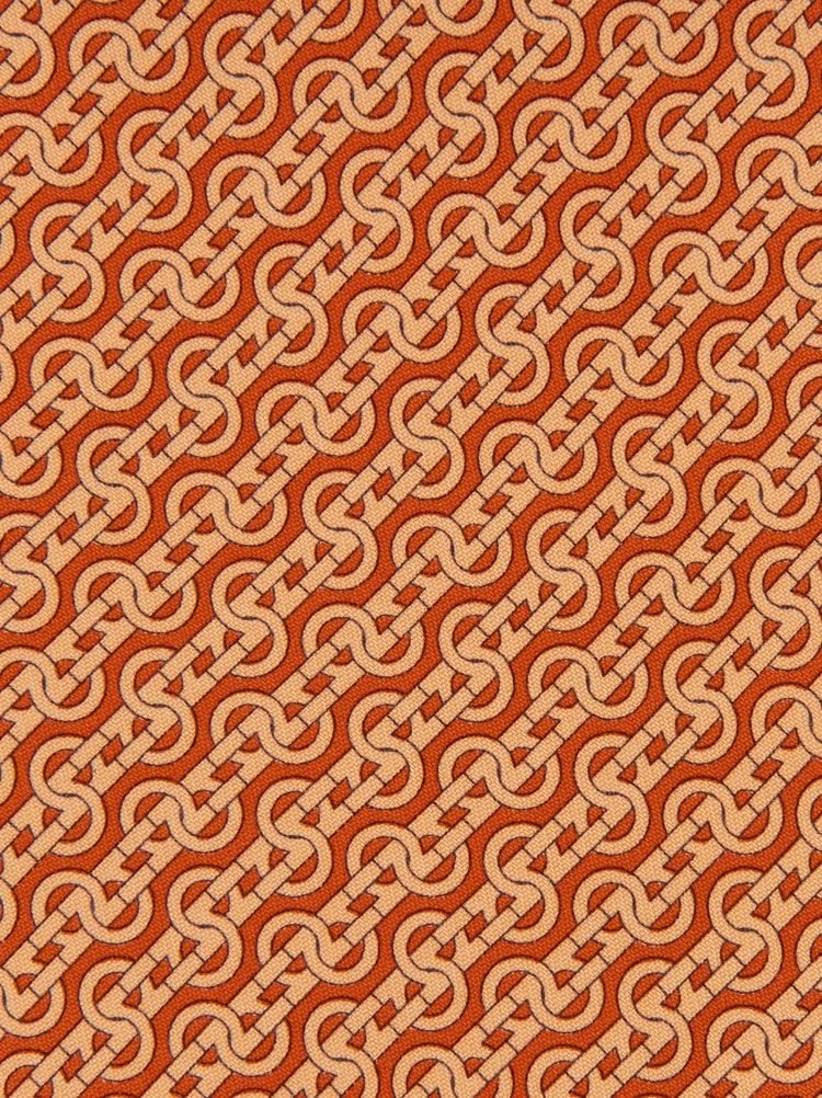 Woven print silk tie Gallery image 2