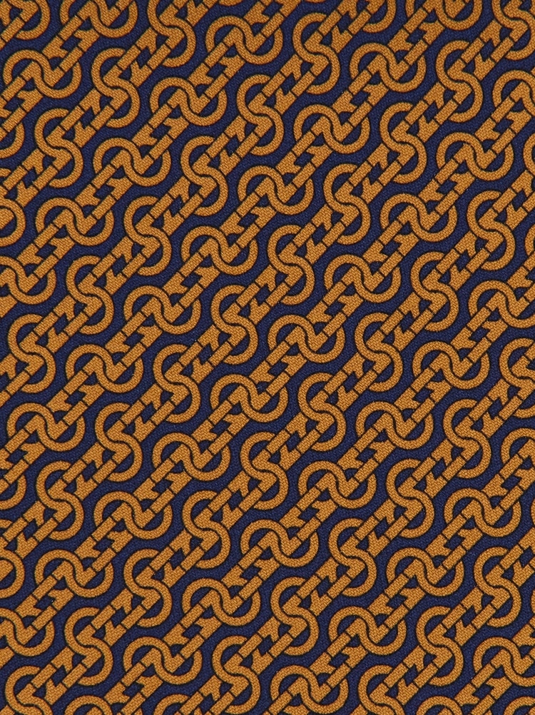 Woven print silk tie Gallery image 2