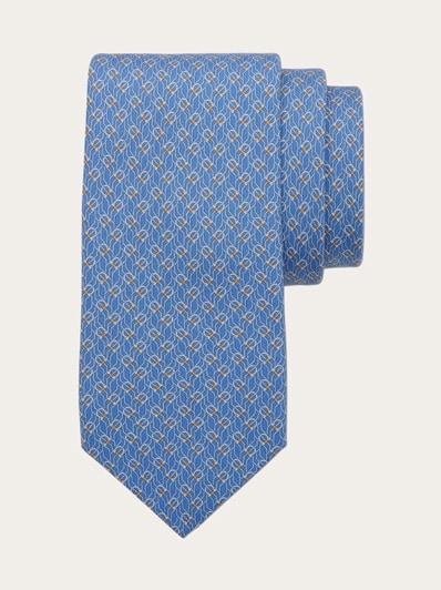 Salvatore Ferragamo　アスコットタイ Tetris print silk tie - Men | Ferragamo