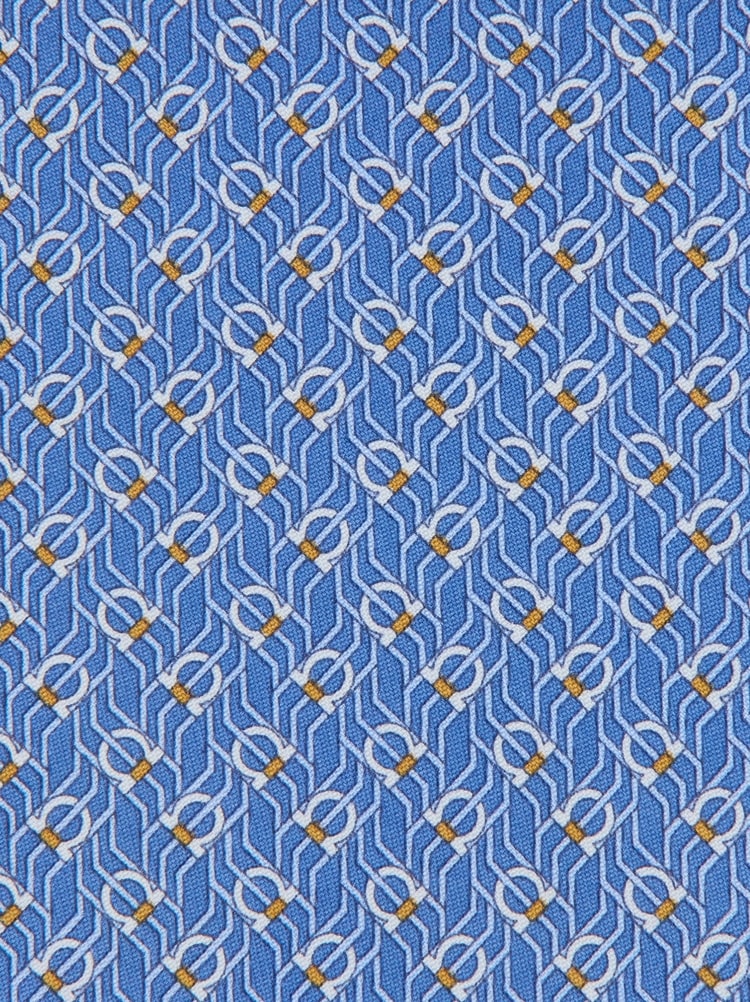 Tetris print silk tie Gallery image 2