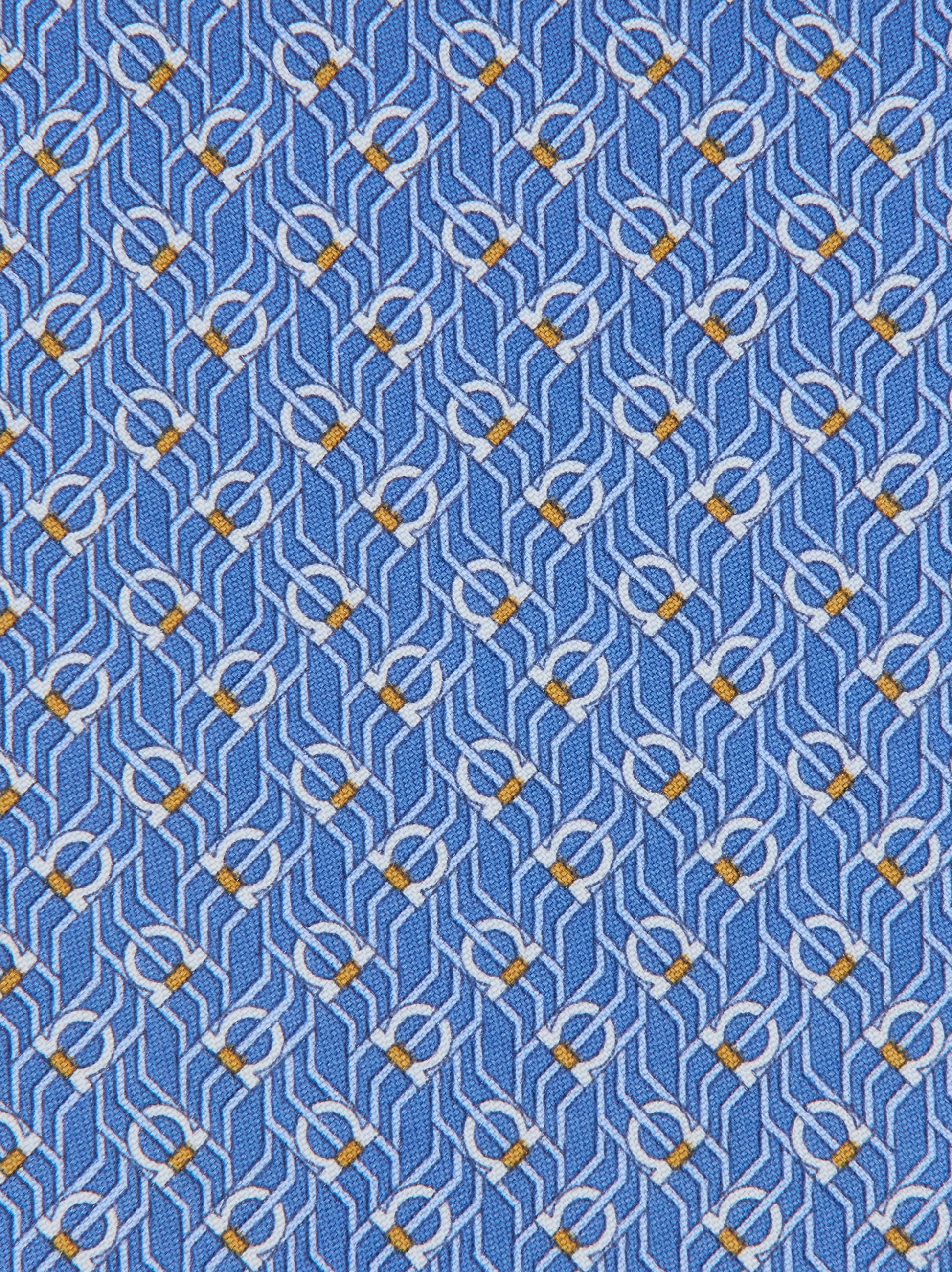 Tetris print silk tie - Men | Ferragamo