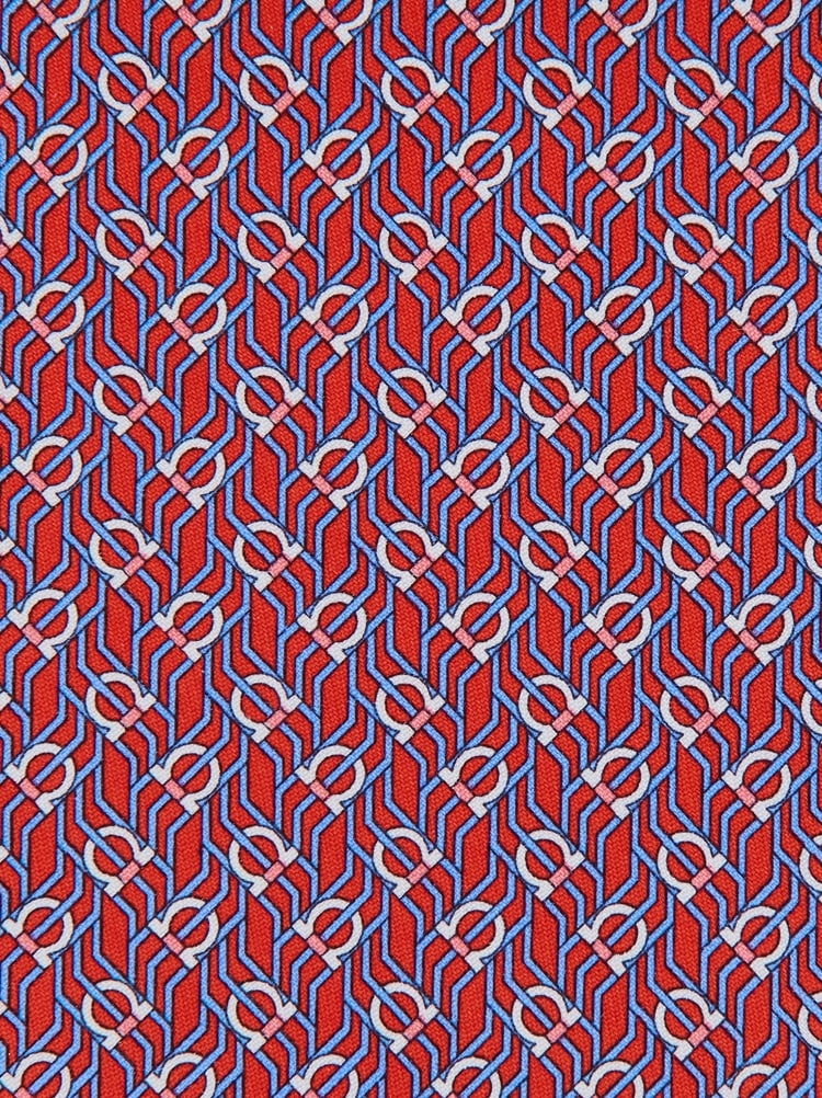 Tetris print silk tie Gallery image 2