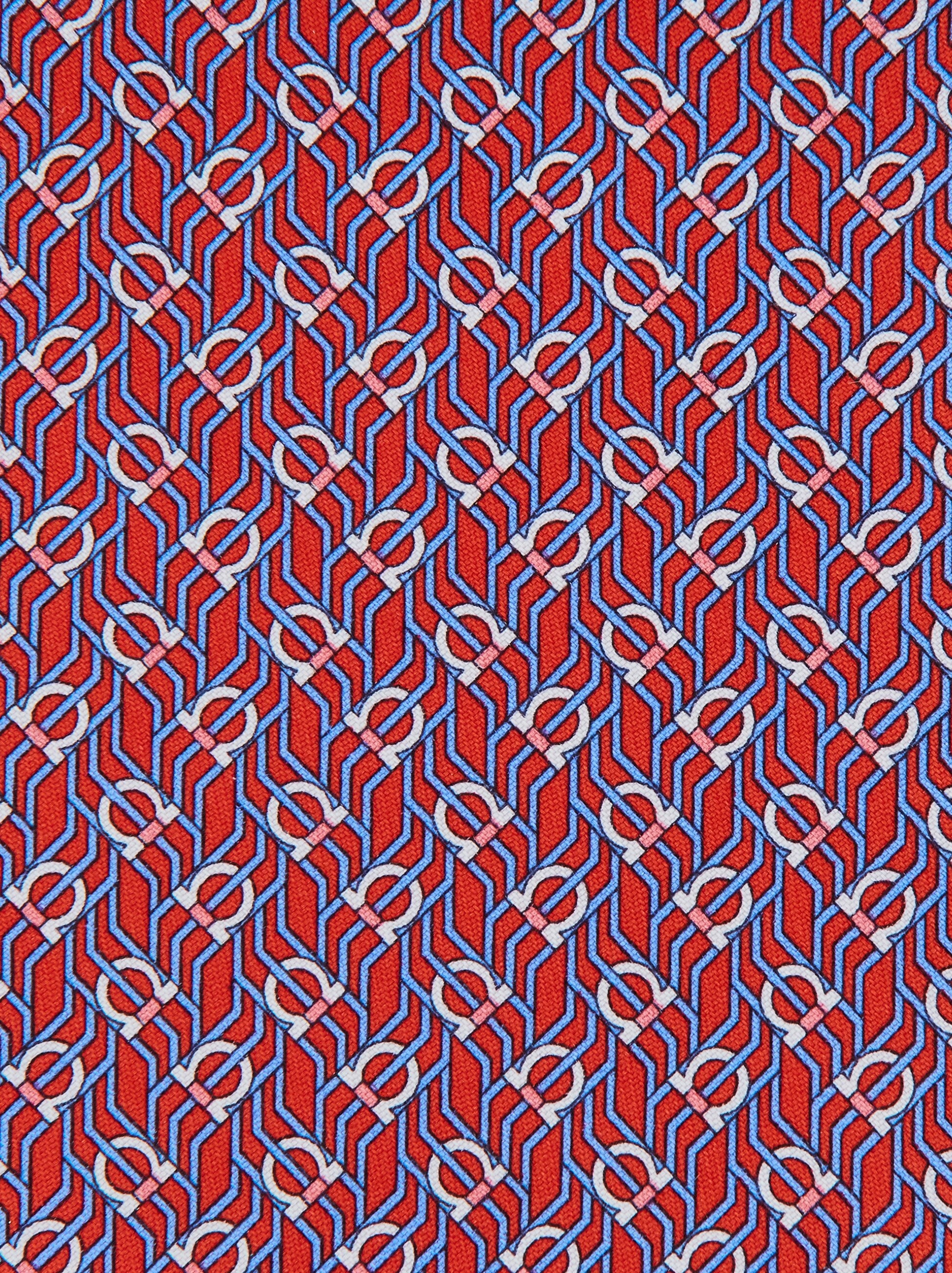 Tetris print silk tie - Men | Ferragamo