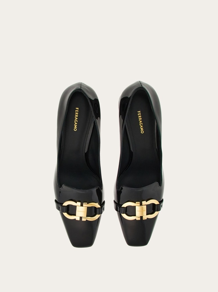 【中古美品】herlipto Organza Chain Mules 37 Lanvin Bow Slingback Pumps In Crackled Metallic Leather | Lanvin
