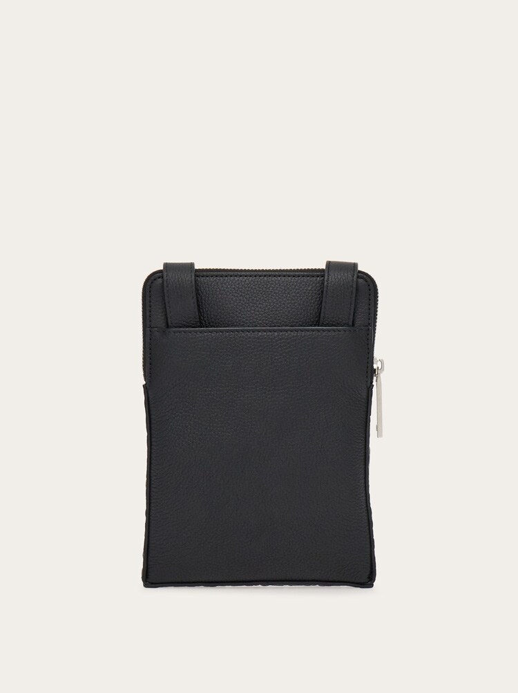North-South embossed Gancini crossbody bag Gallery image 4