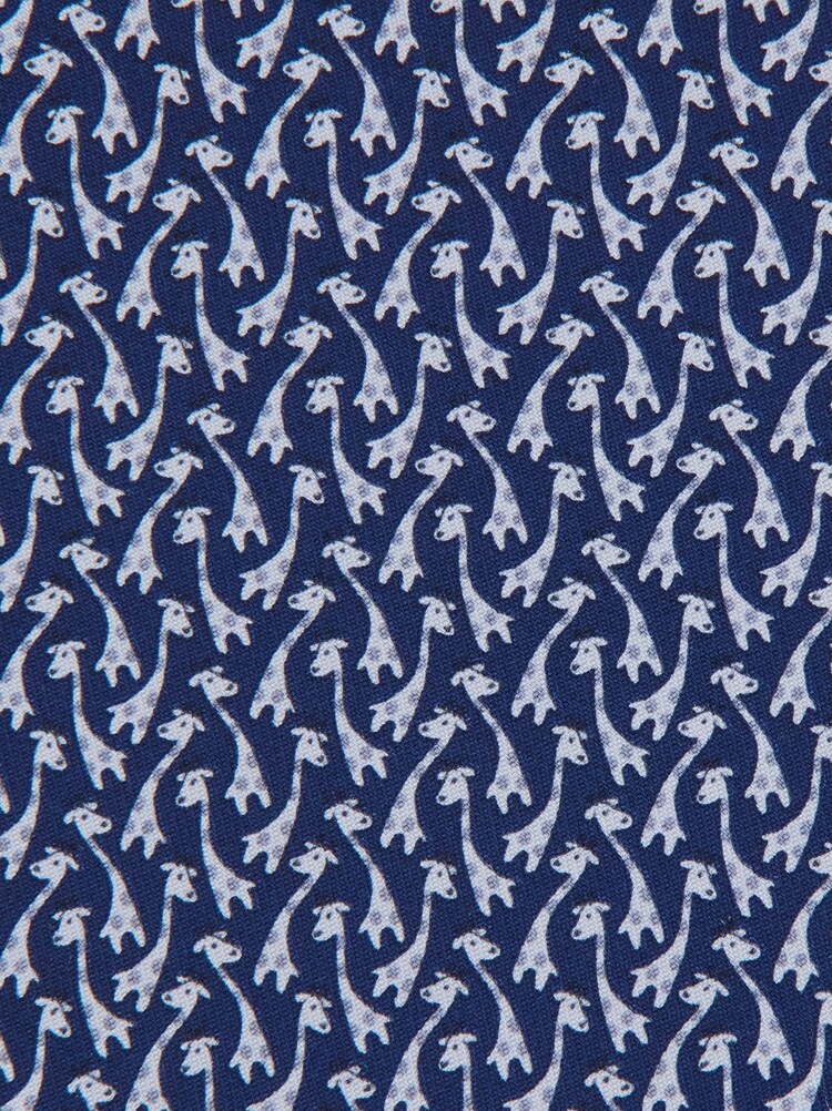Giraffe print silk tie Gallery image 2