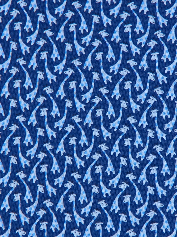 Giraffe print silk tie Gallery image 2