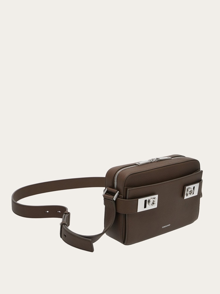 Bolso bandolera East-West con hebillas Gancini Gallery image 6