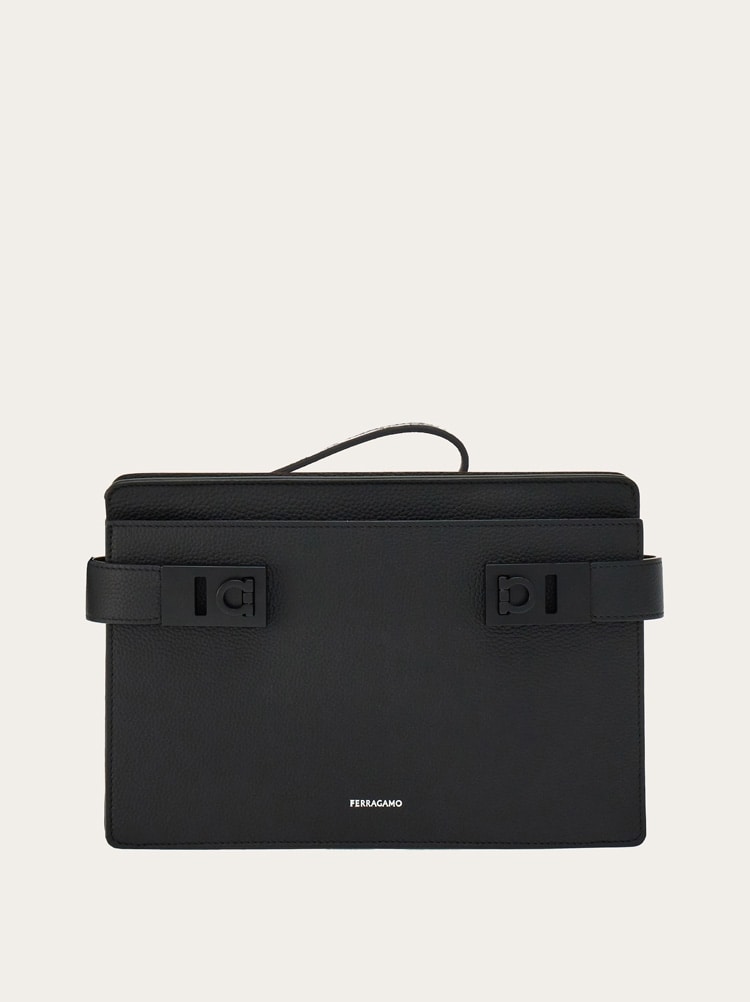 Pouch con fibbie Gancini Gallery image 1