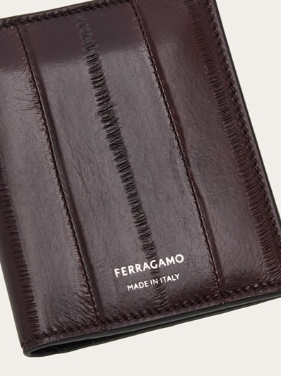 Eel skin credit card holder Men Ferragamo