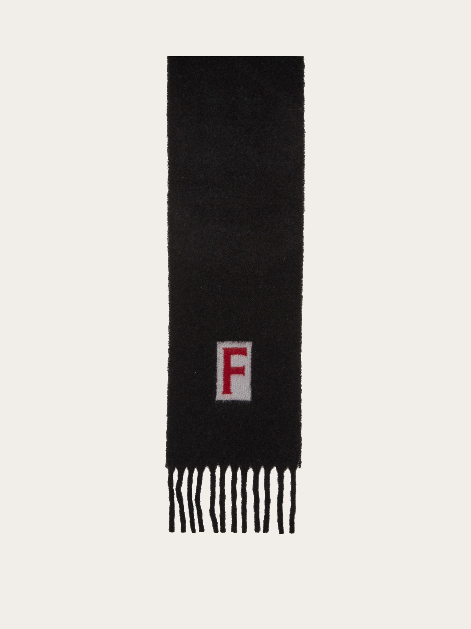 Scarf with jacquard detailing - Men | Ferragamo