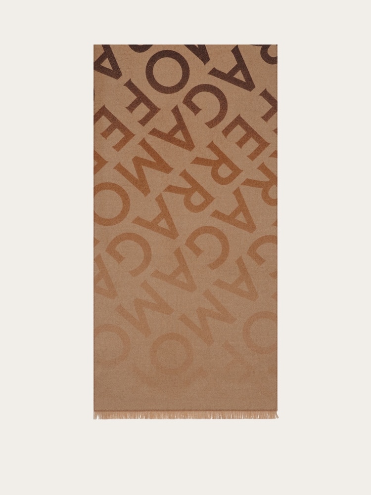 Sciarpa double con lettering Gallery image 3