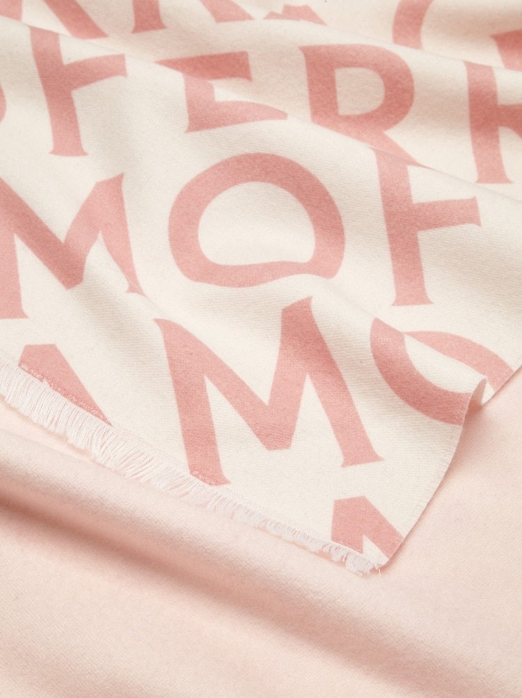 Double scarf with lettering Gallery image 4