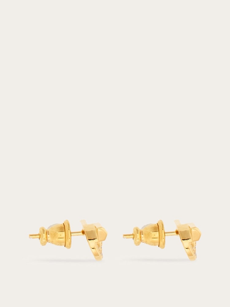 Gancini earrings with rhinestones - size 10 Gallery image 3