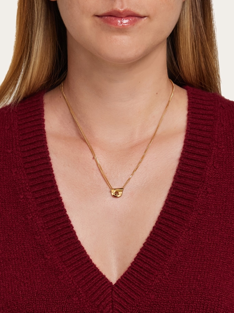 Gancini pendant necklace Gallery image 3