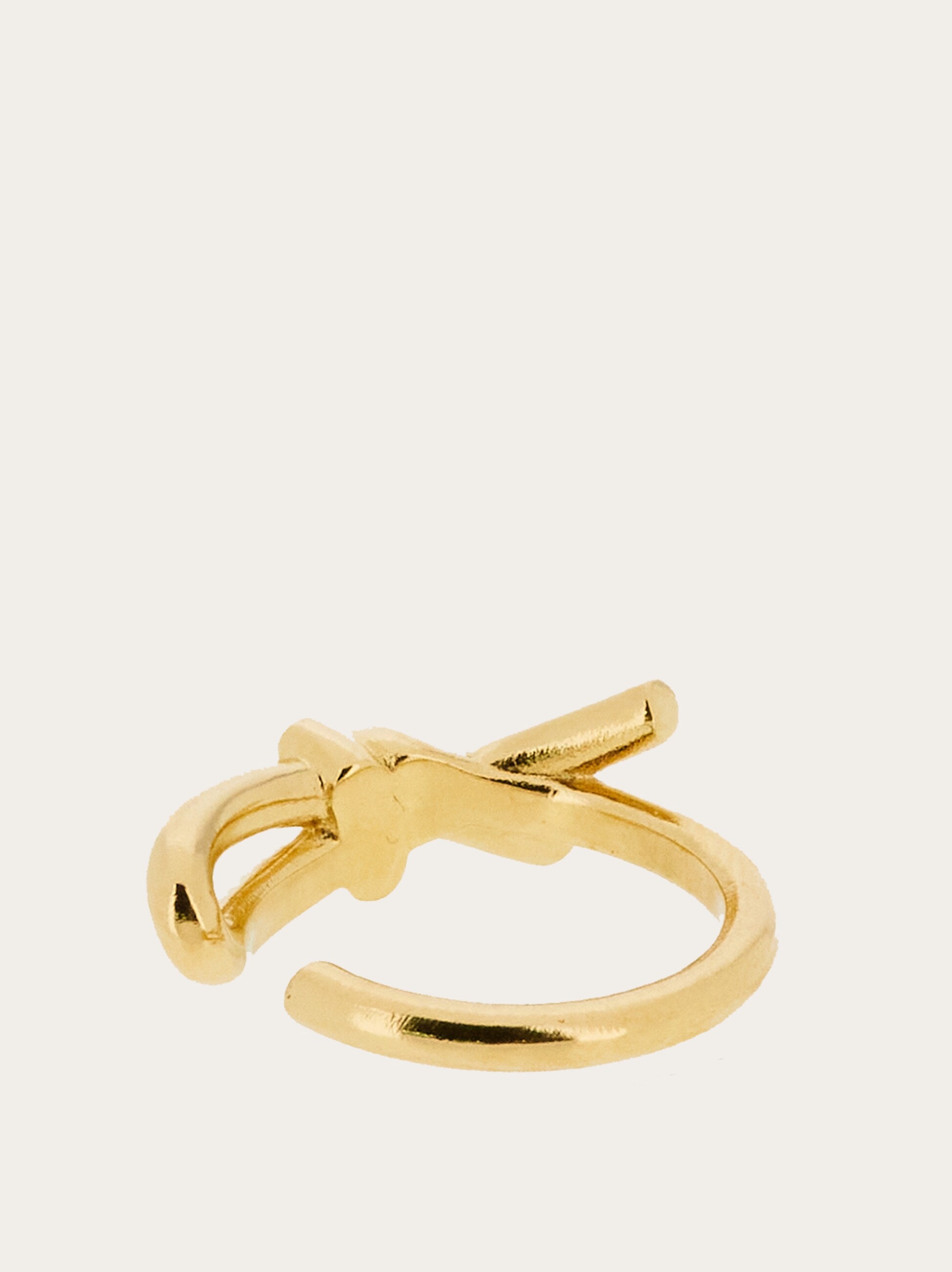Ring with asymmetric bow - Women | Ferragamo Ring with asymmetric bow - Women | Ferragamo