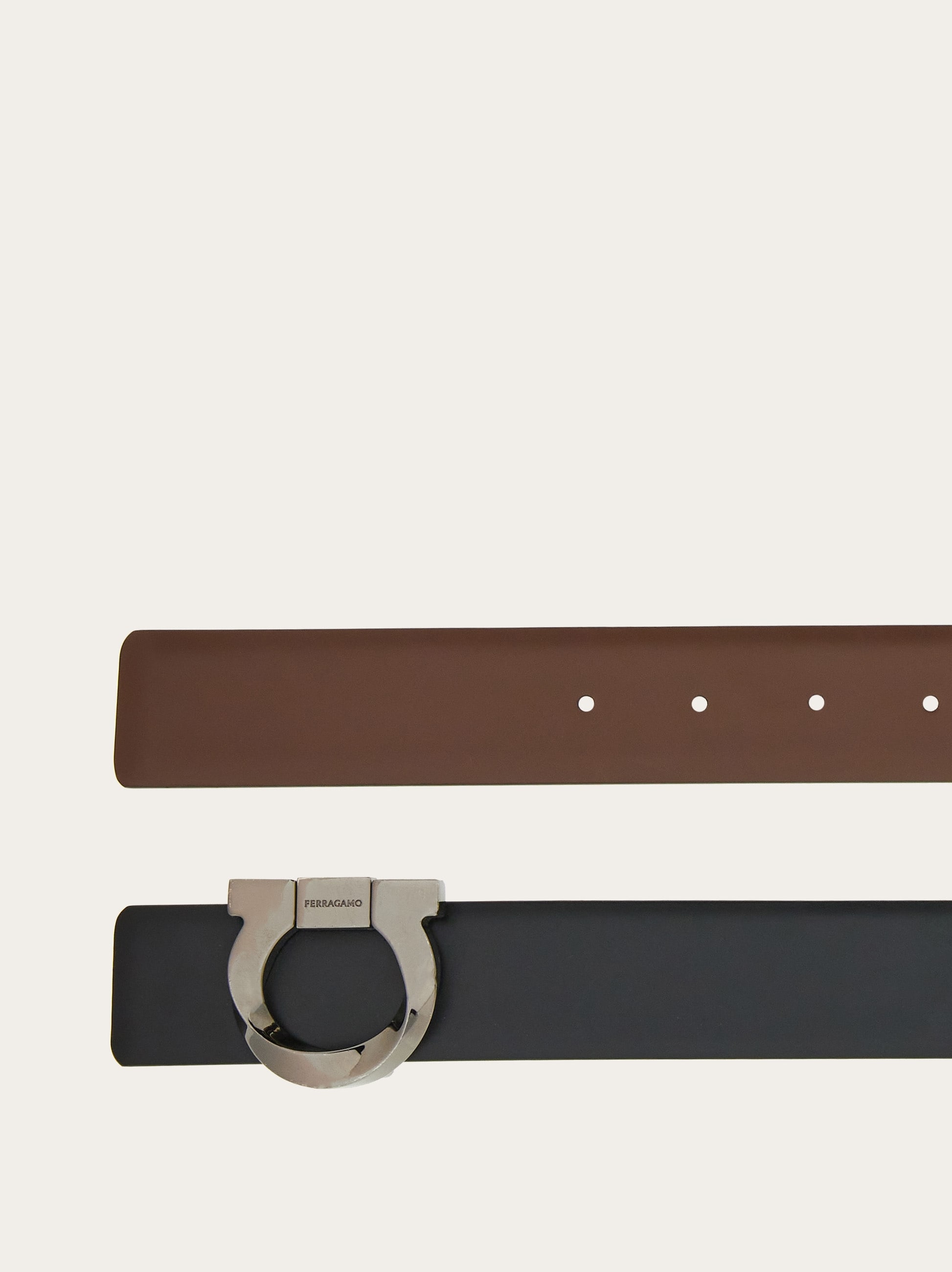 Fixed belt with twist buckle - Men | Ferragamo
