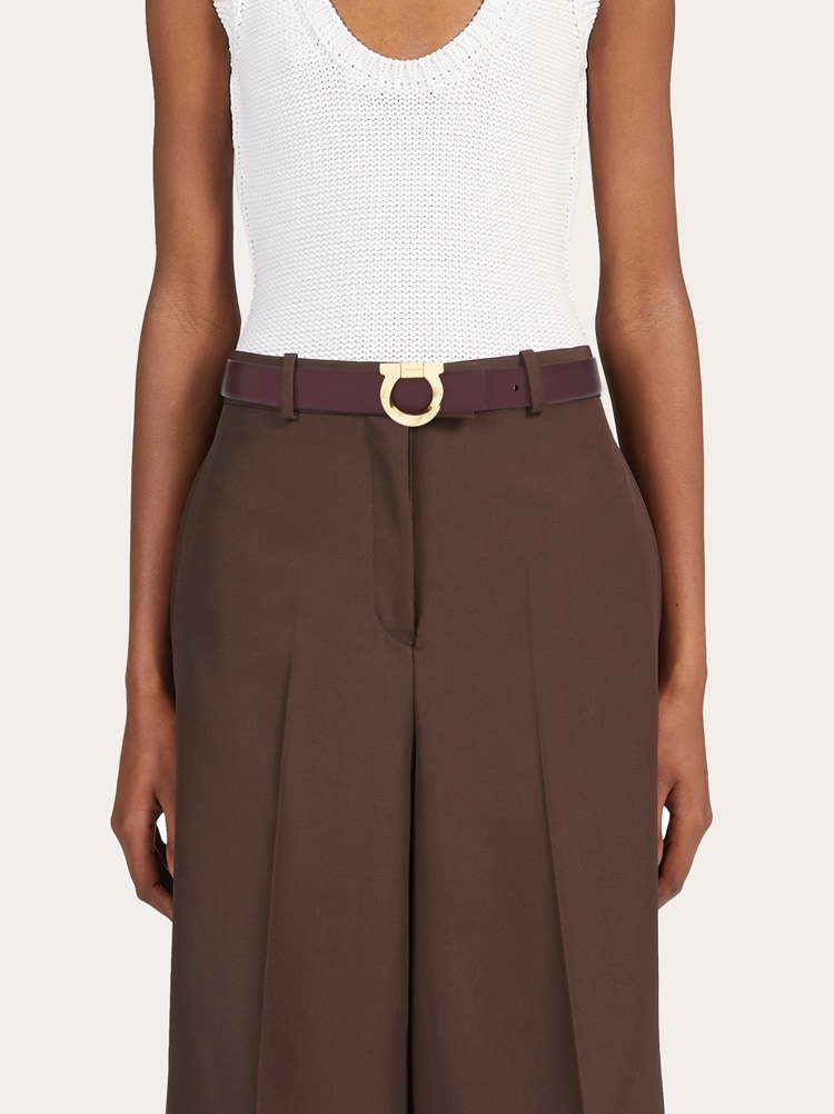 Reversible belt with torchon Gancini Gallery image 4