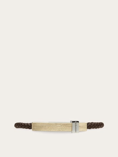 Braided bracelet with band