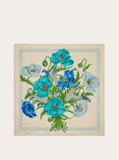 マフラー・ストール SALVATORE FERRAGAMO Printed Will Foulard FERRAGAMO - Printed Silk Foulard Salvatore Ferragamo