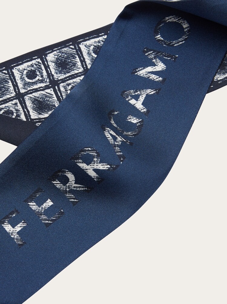 Graffiti print silk bandeau Gallery image 2