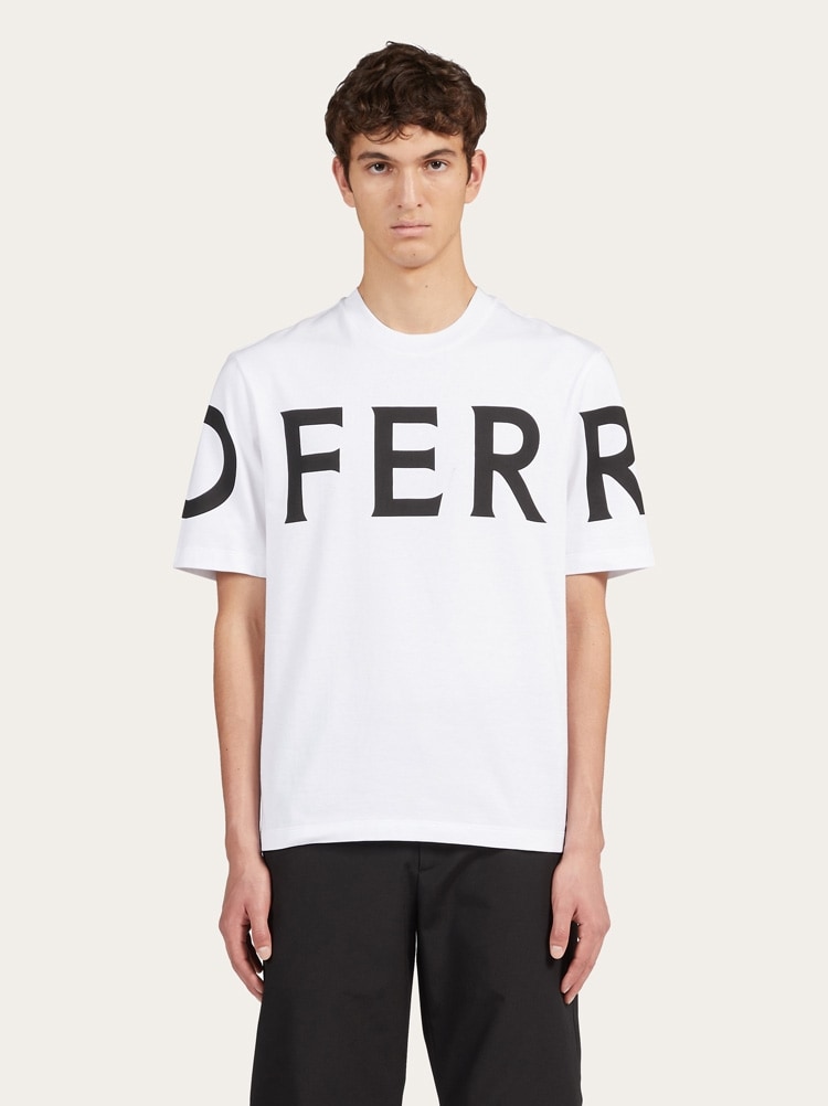 Tシャツ・カットソー FERRAGAMO SS25 'Gangini' shirt (780414 OXFORDBLU) Ferragamo Monogram shirt - Men | Ferragamo