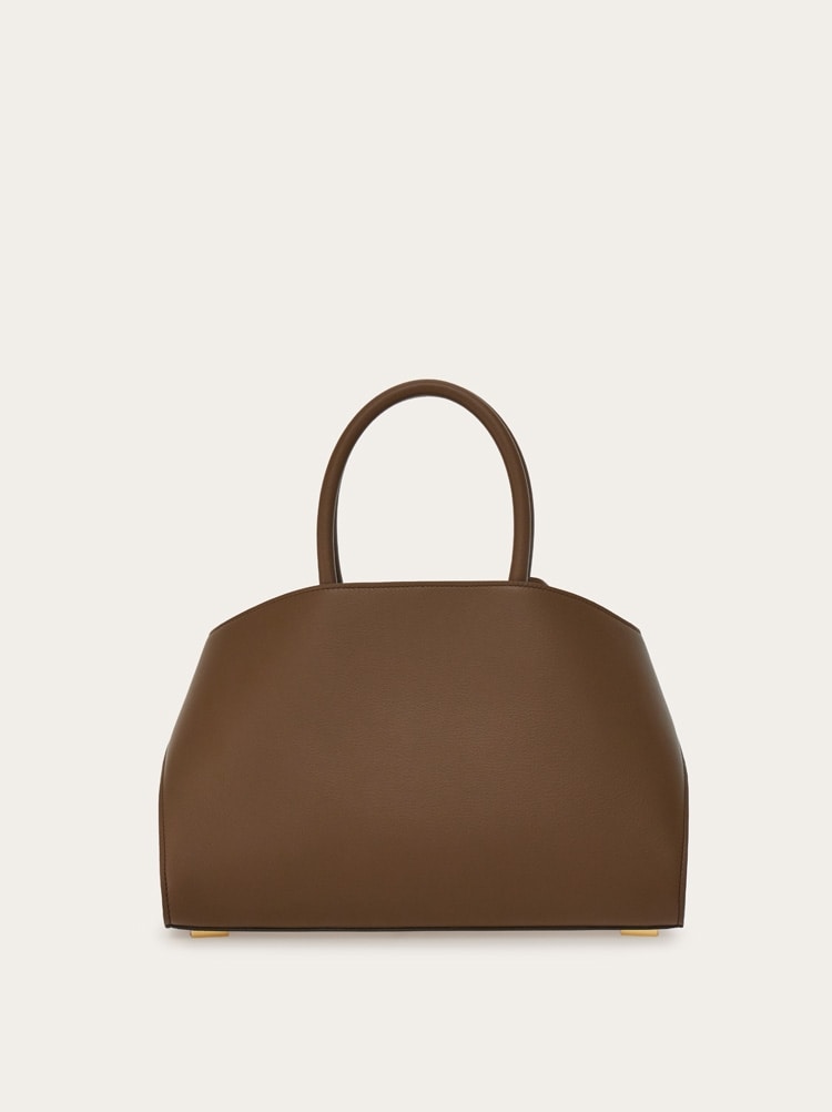 ハンドバッグ SALVATORE FERRAGAMO HUG MEDIUM HANDBAG IN BICOLOR LEATHER Hug bicolor handbag (M) - Women | Ferragamo