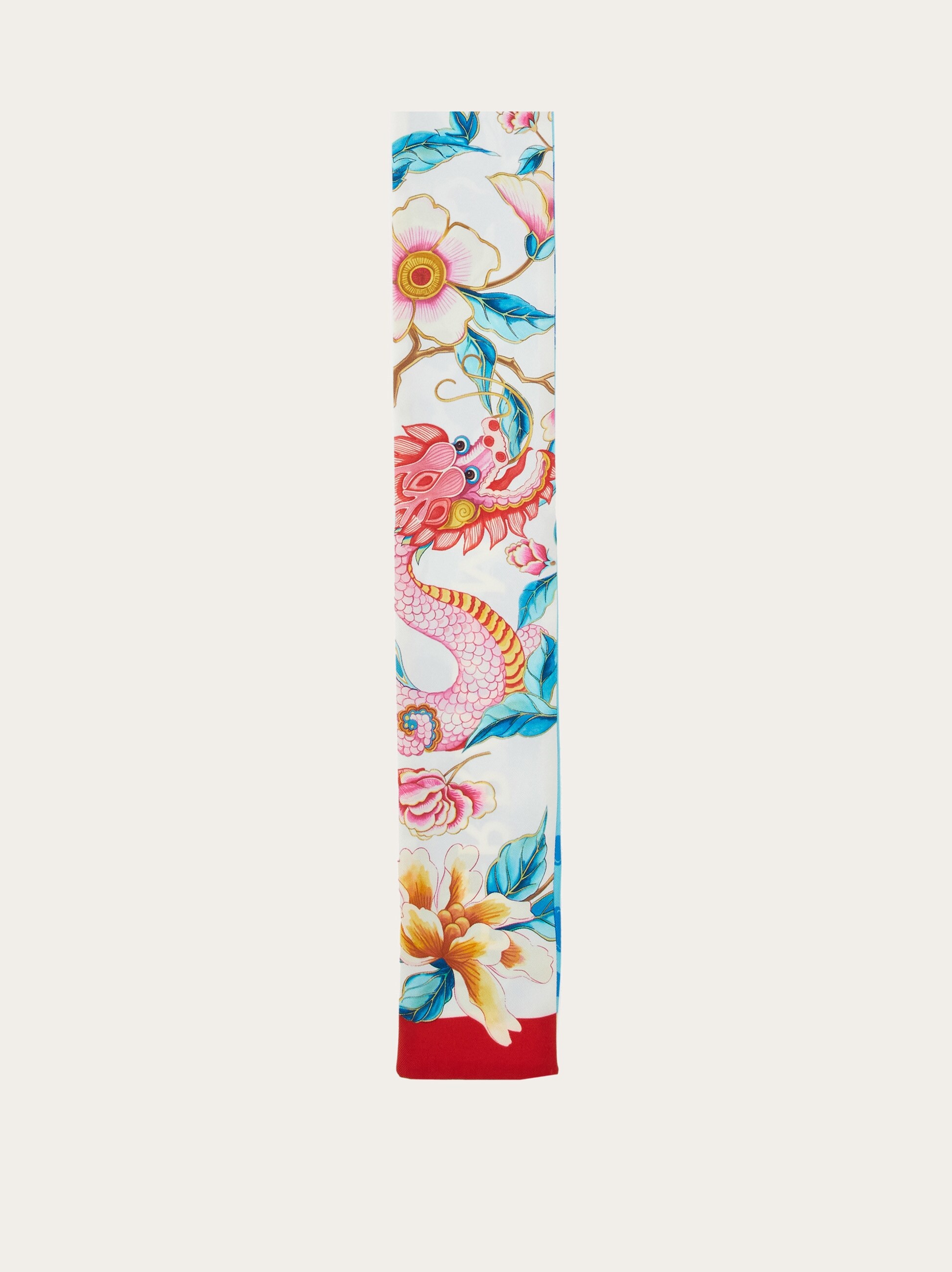 Dragon print silk mini bandeau - Soft Accessories - Women - Salvatore ...