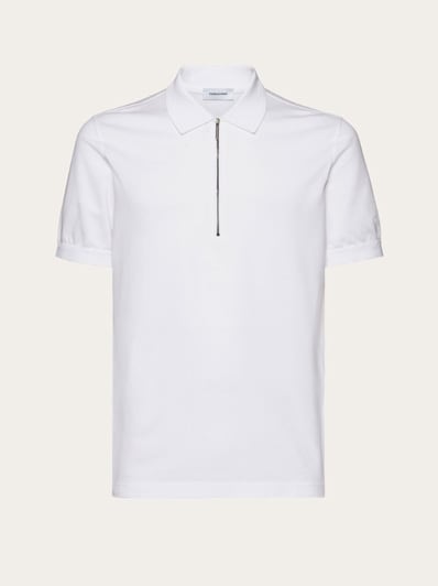 Polo with zip collar - Men | Ferragamo