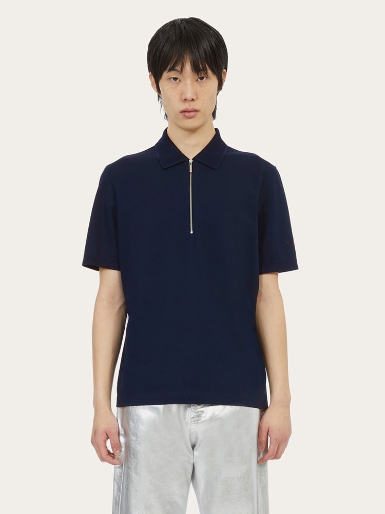 Polo with zip collar Gallery image 2